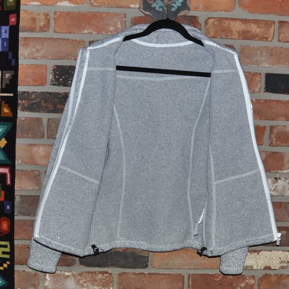 McKinley Rubin ll Grey Knit Fleece Full-Zip Jacket M - Picture 2 of 8